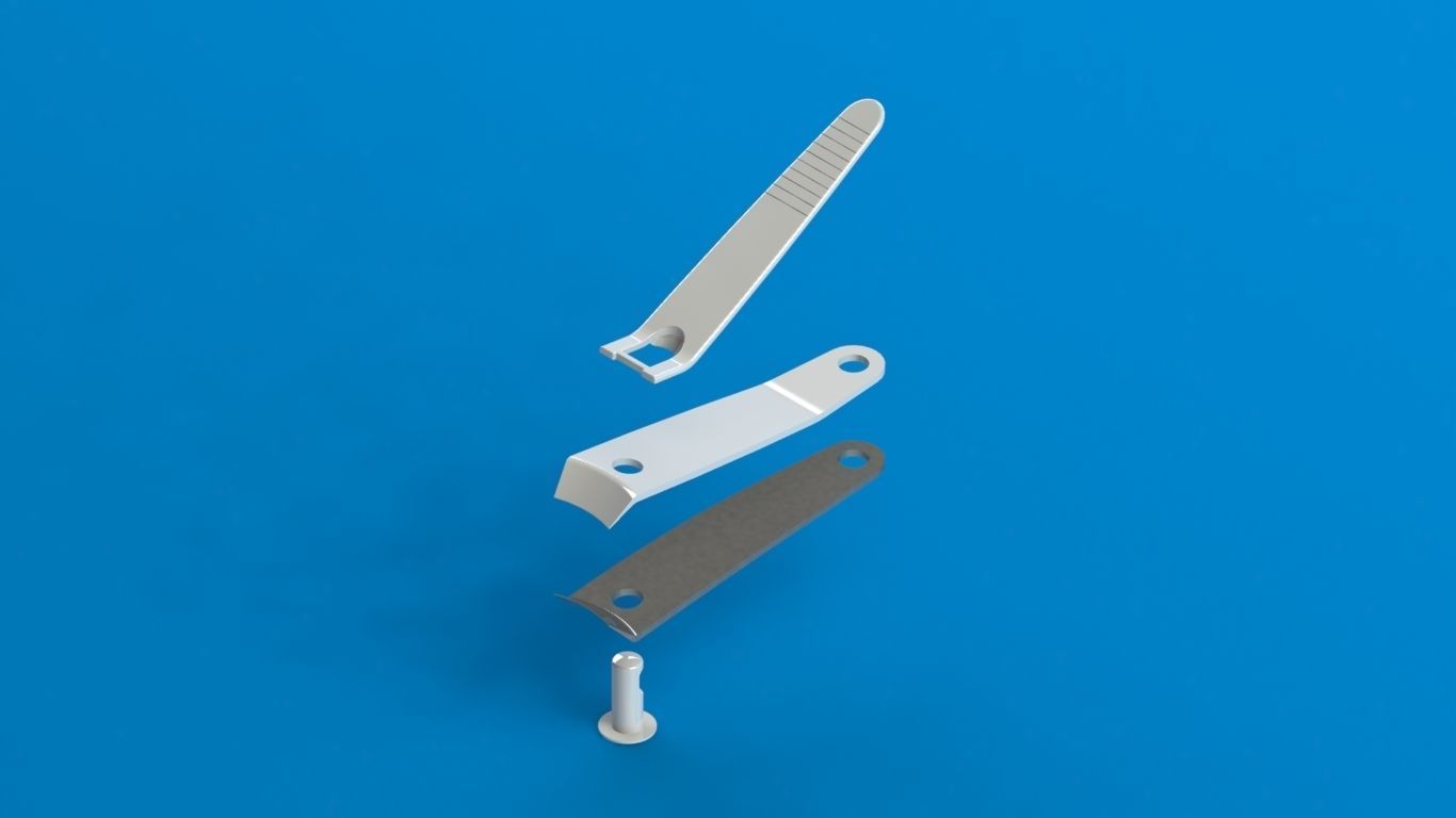 Nail clipper 3D print model_2