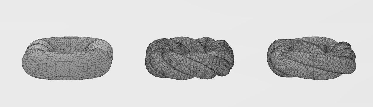 Twisted wire chain link 3D print model_13