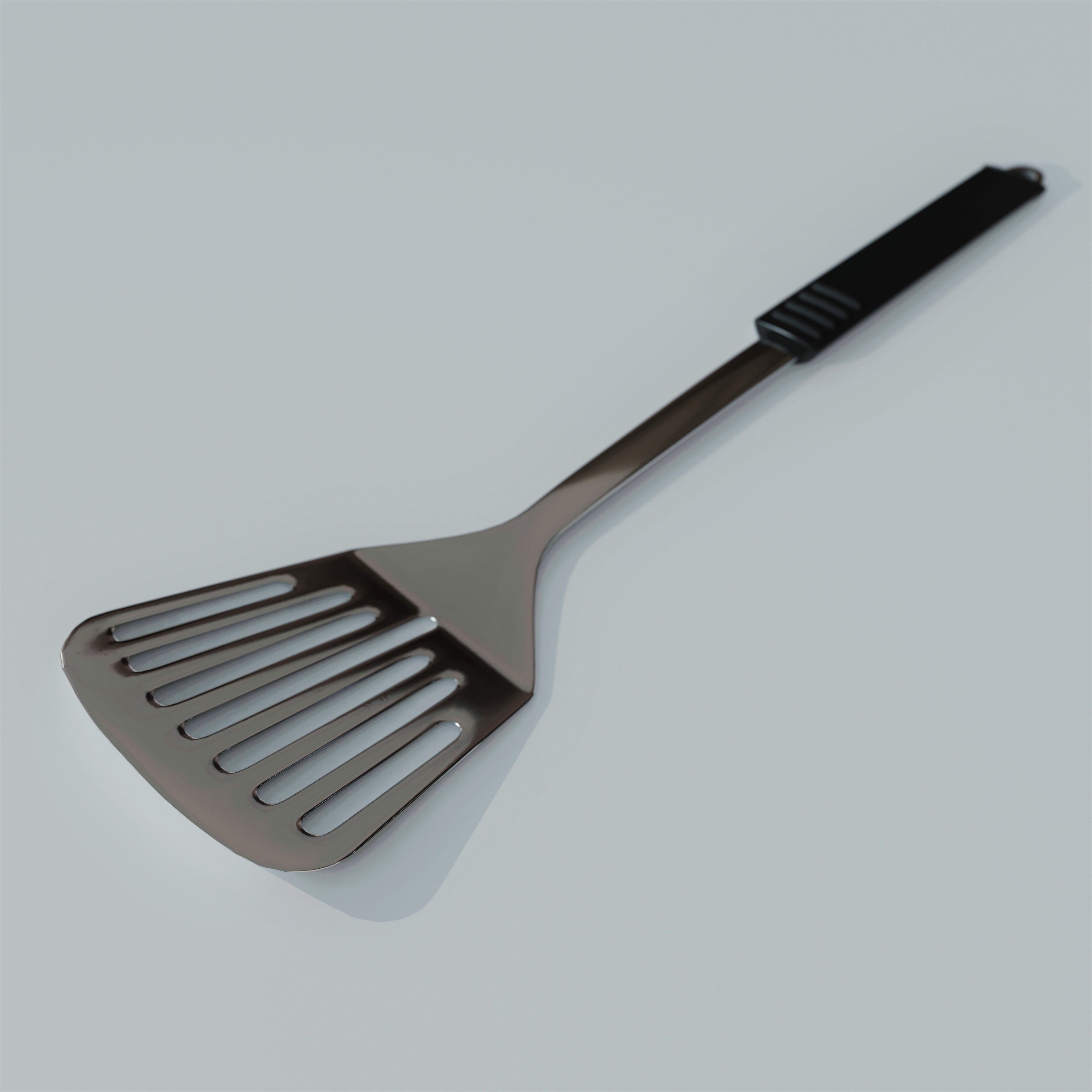 Steel Spatula 3D Model Low-poly 3D model_4