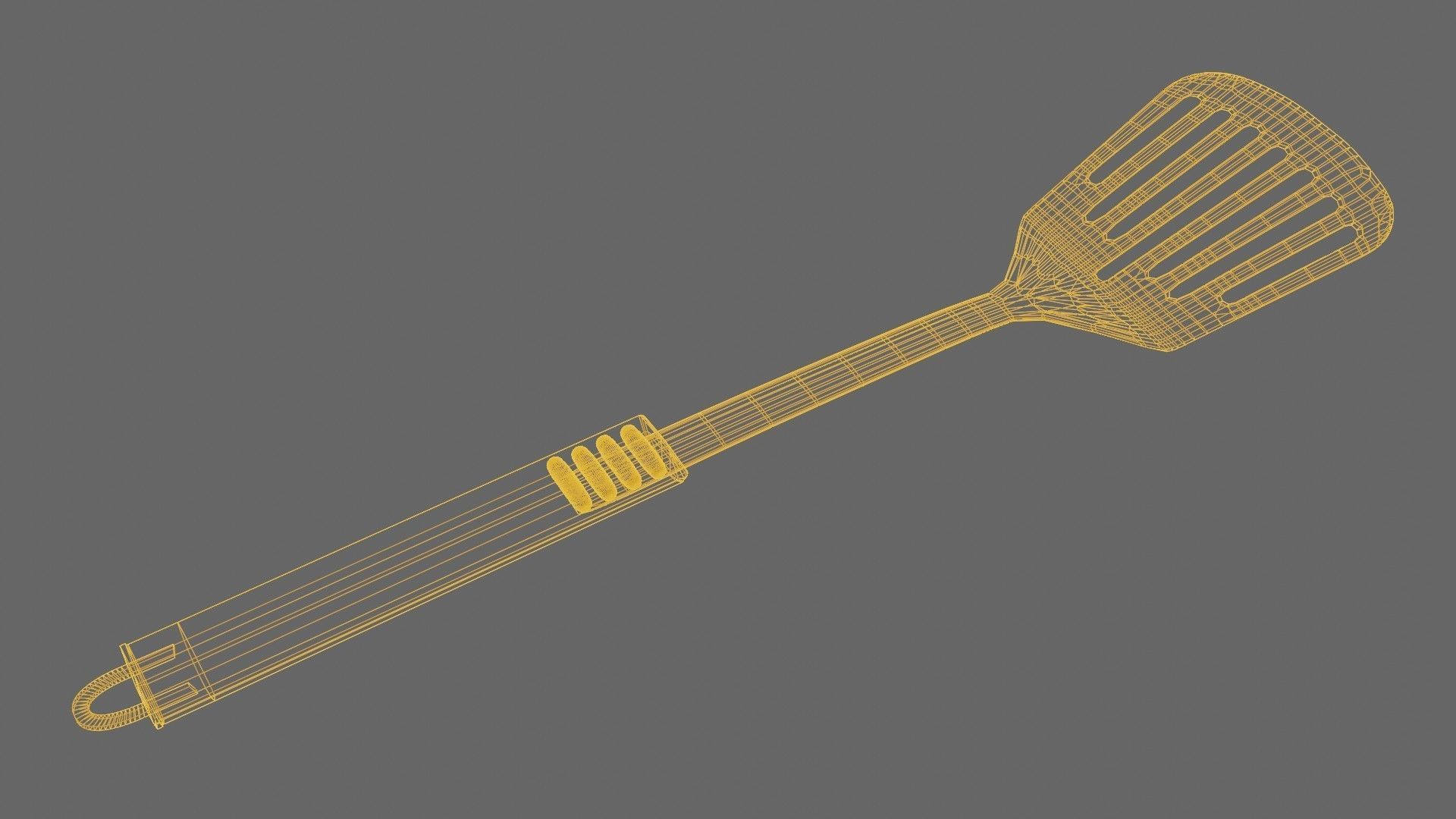 Steel Spatula 3D Model Low-poly 3D model_7