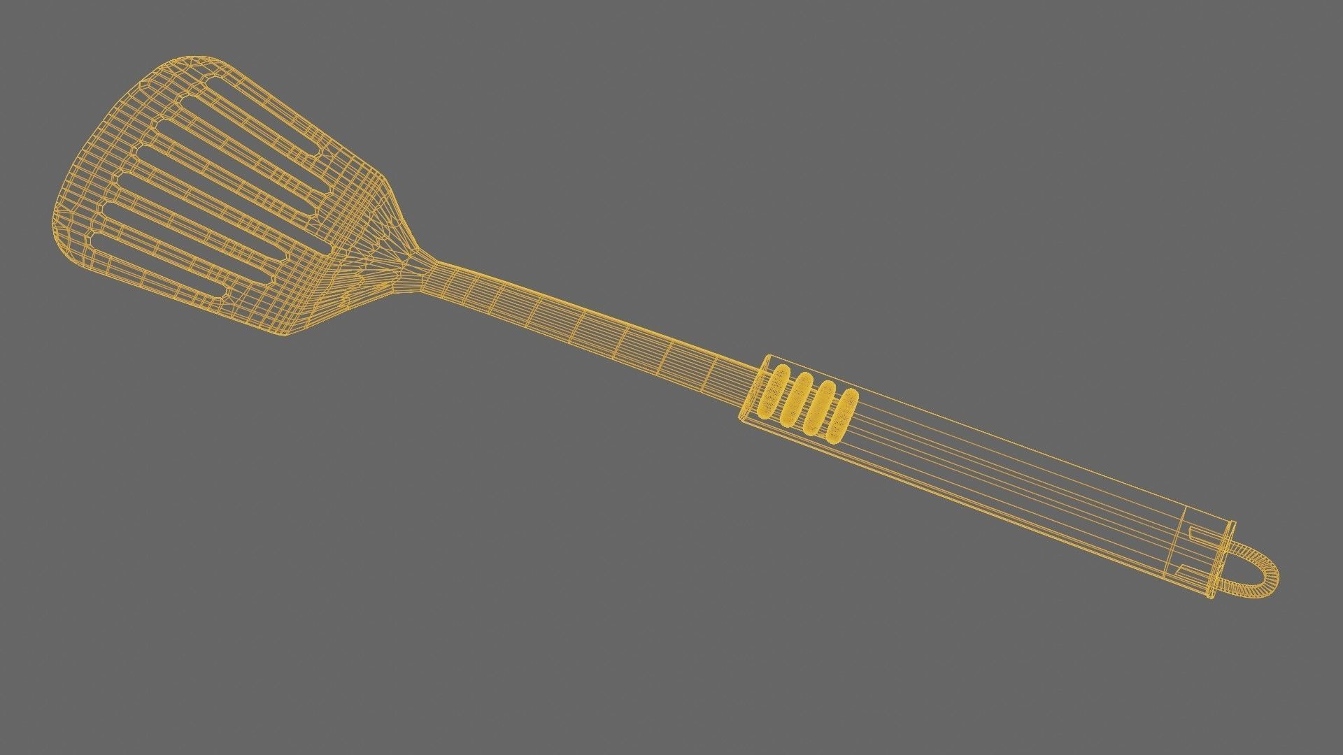 Steel Spatula 3D Model Low-poly 3D model_9