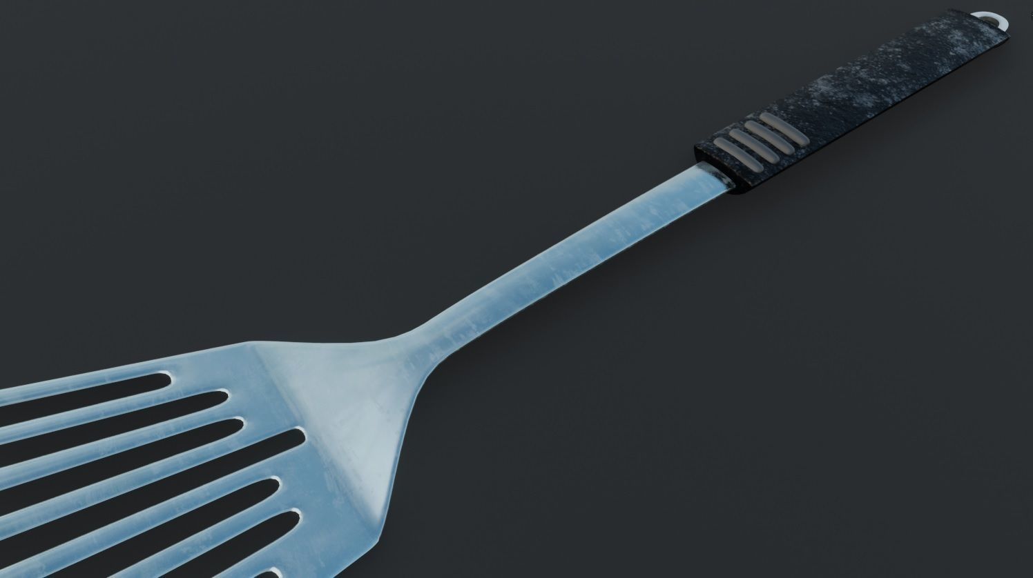 Steel Spatula 3D Model Low-poly 3D model_17