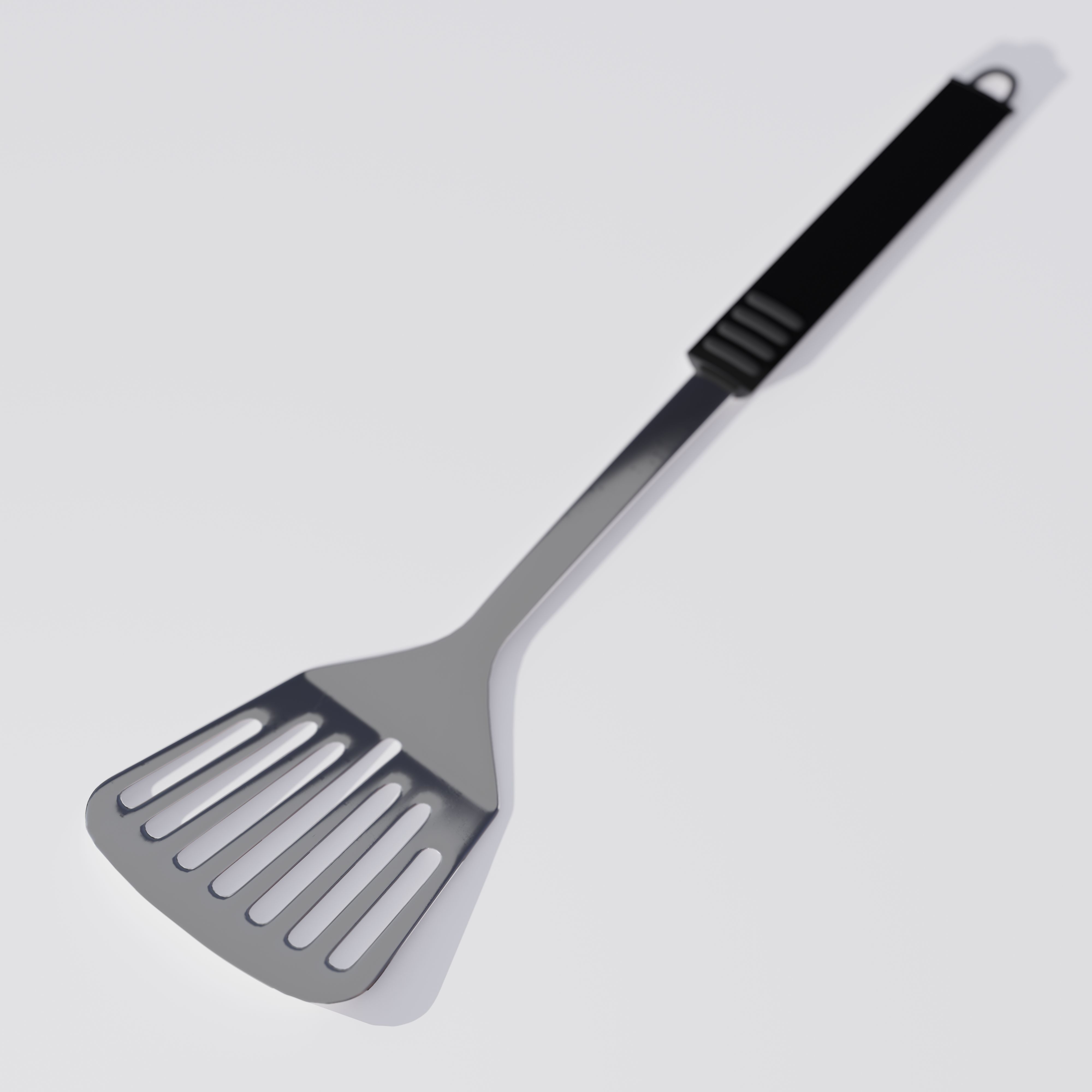 Steel Spatula 3D Model Low-poly 3D model_2