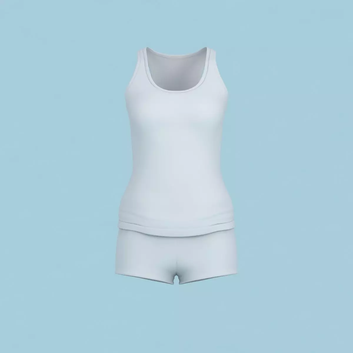 Sport Bra 3 Low-poly 3D model