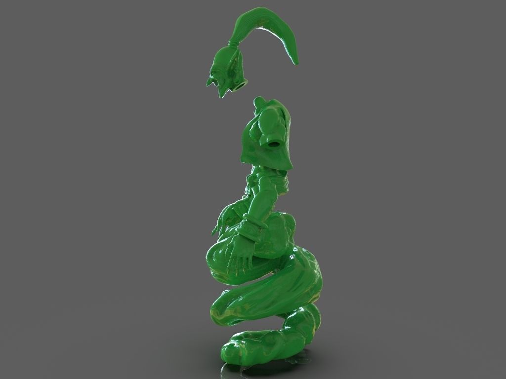 Djinn Genie Sculpture 3D Print and Timelapse 3D print model_15