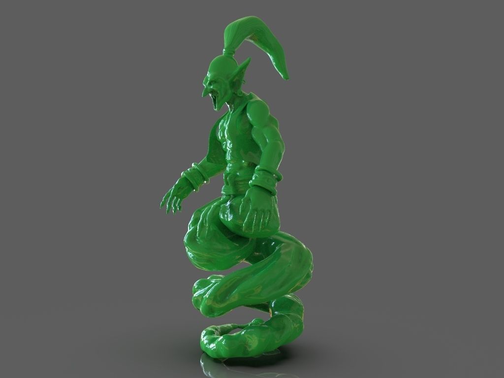 Djinn Genie Sculpture 3D Print and Timelapse 3D print model_2