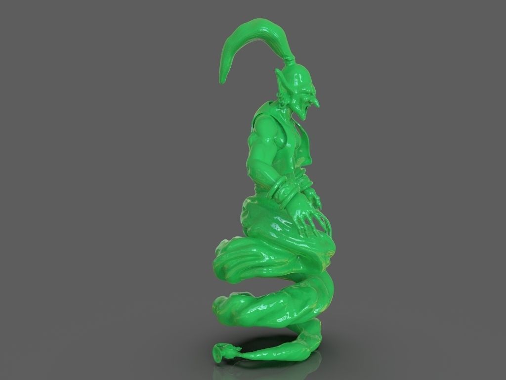 Djinn Genie Sculpture 3D Print and Timelapse 3D print model_7
