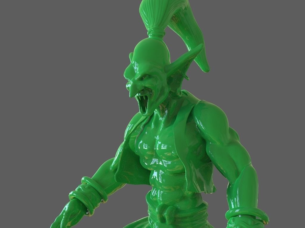 Djinn Genie Sculpture 3D Print and Timelapse 3D print model_9