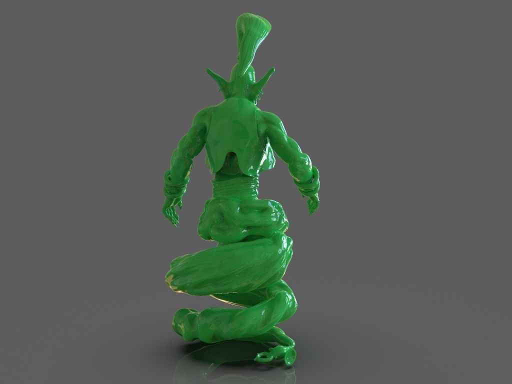 Djinn Genie Sculpture 3D Print and Timelapse 3D print model_5