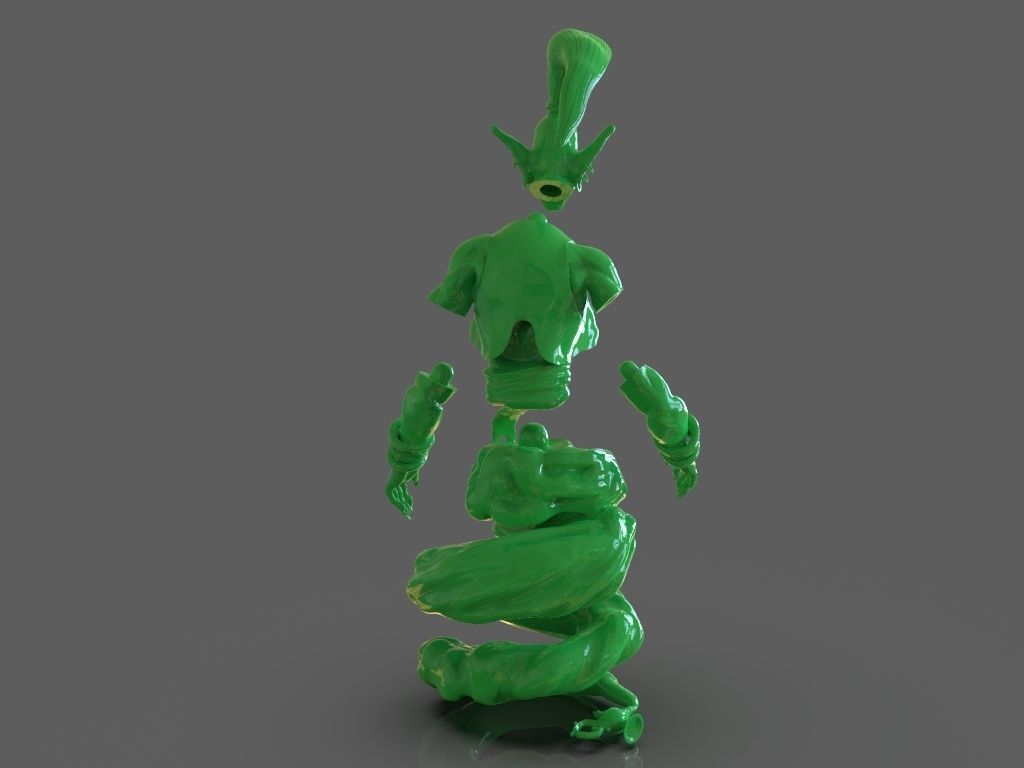Djinn Genie Sculpture 3D Print and Timelapse 3D print model_17