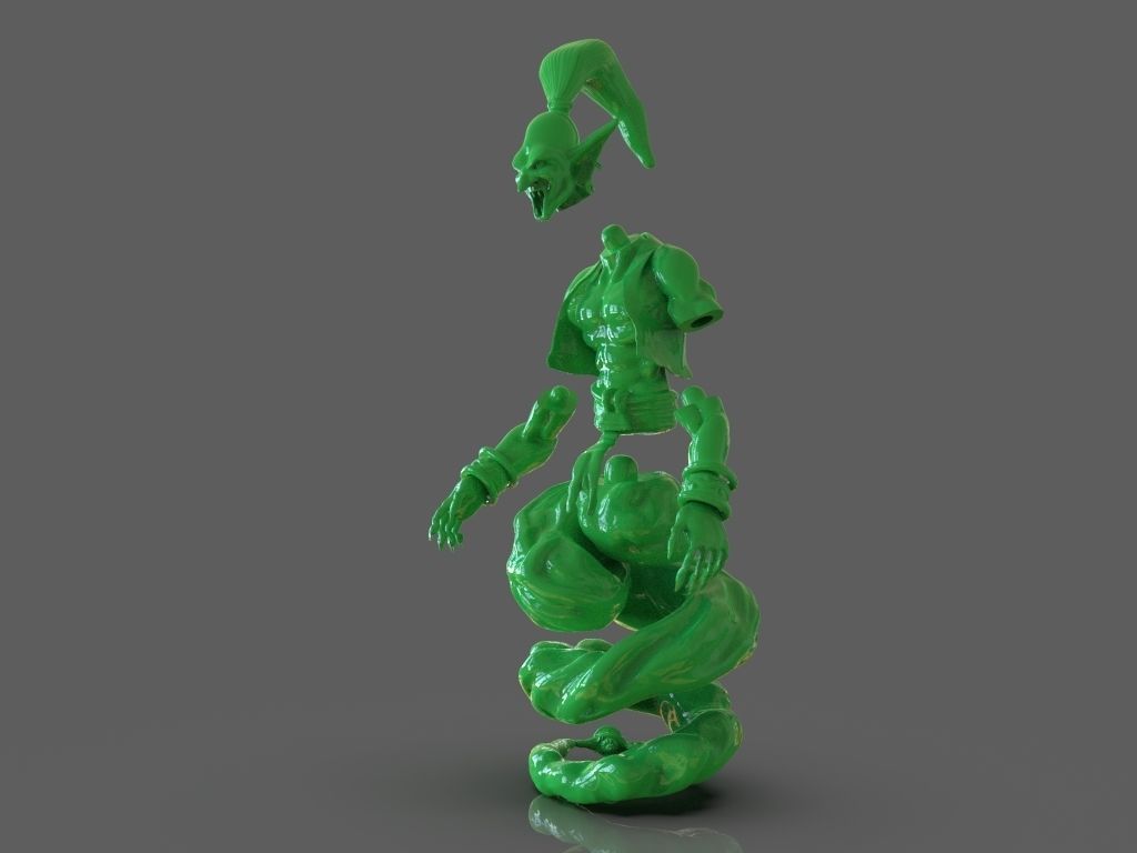 Djinn Genie Sculpture 3D Print and Timelapse 3D print model_14