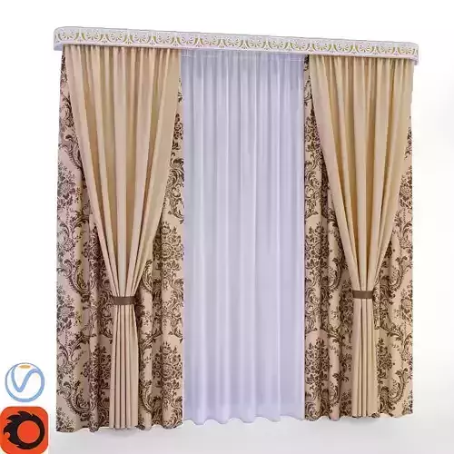 Curtains with pattern