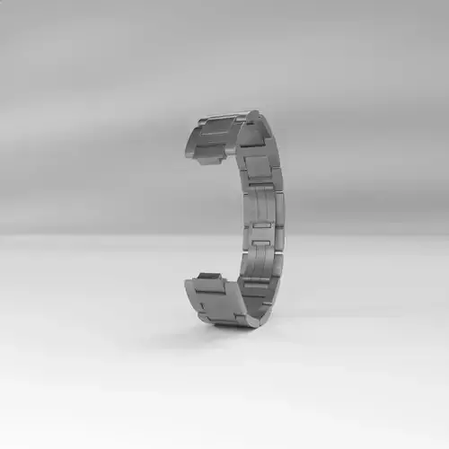 Watch Bracelet Scratched Steel