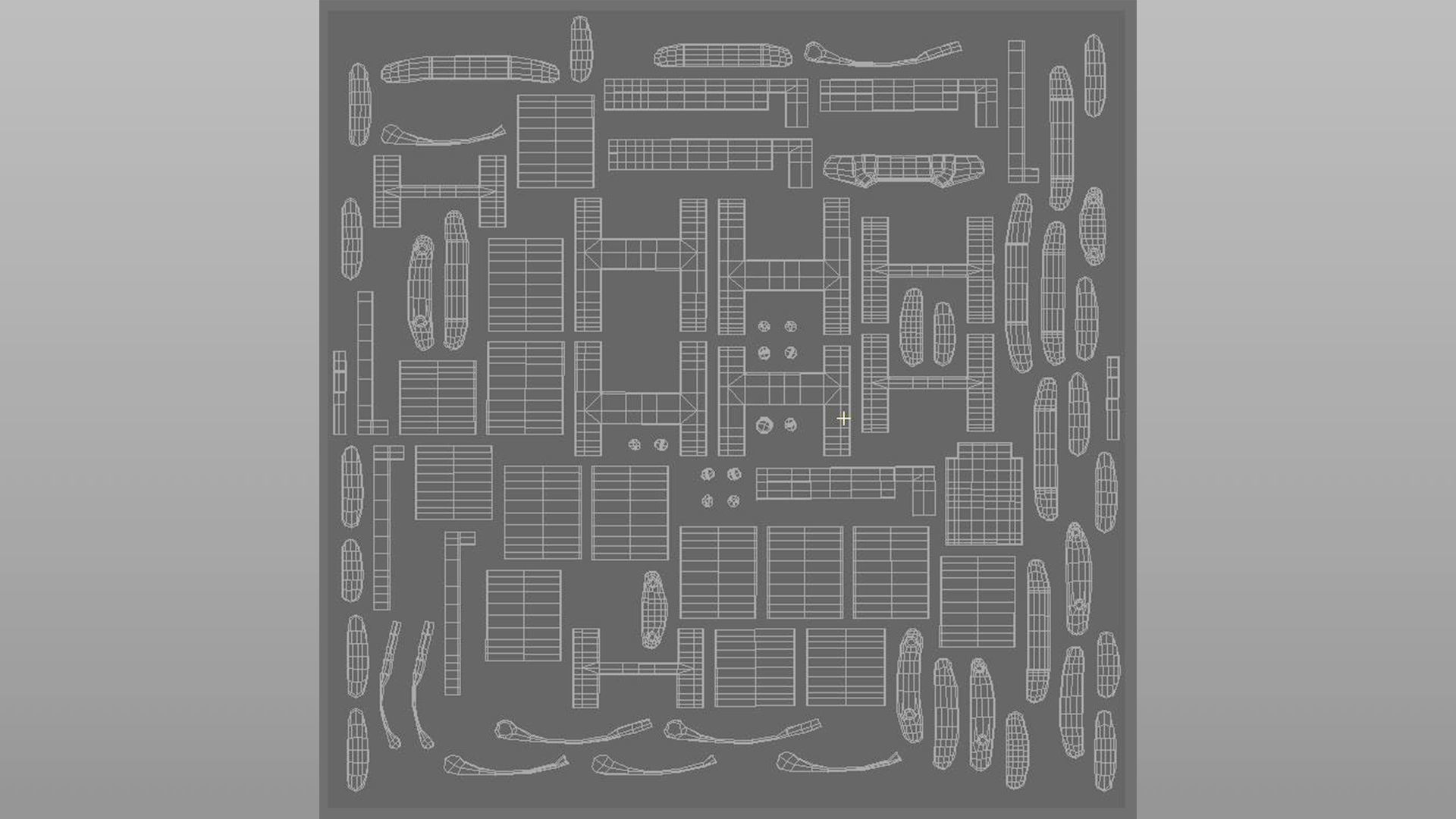 Watch Bracelet Scratched Steel Low-poly 3D model_6