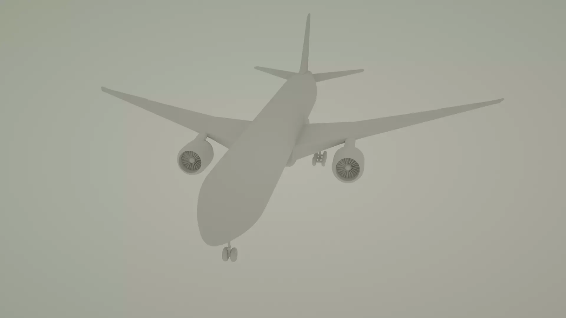 Boeing 777-300 er Low-poly 3D model