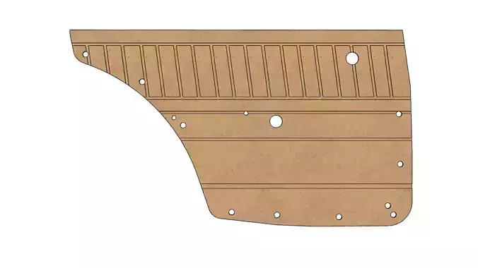 Datsun 510 4door door panel backing 3D print model