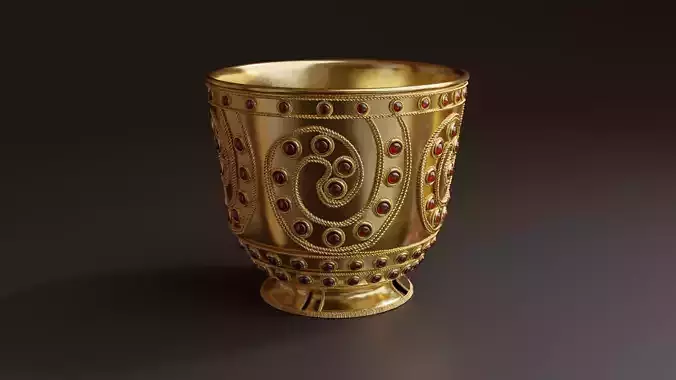 Trialeti Golden Goblet 3D Model