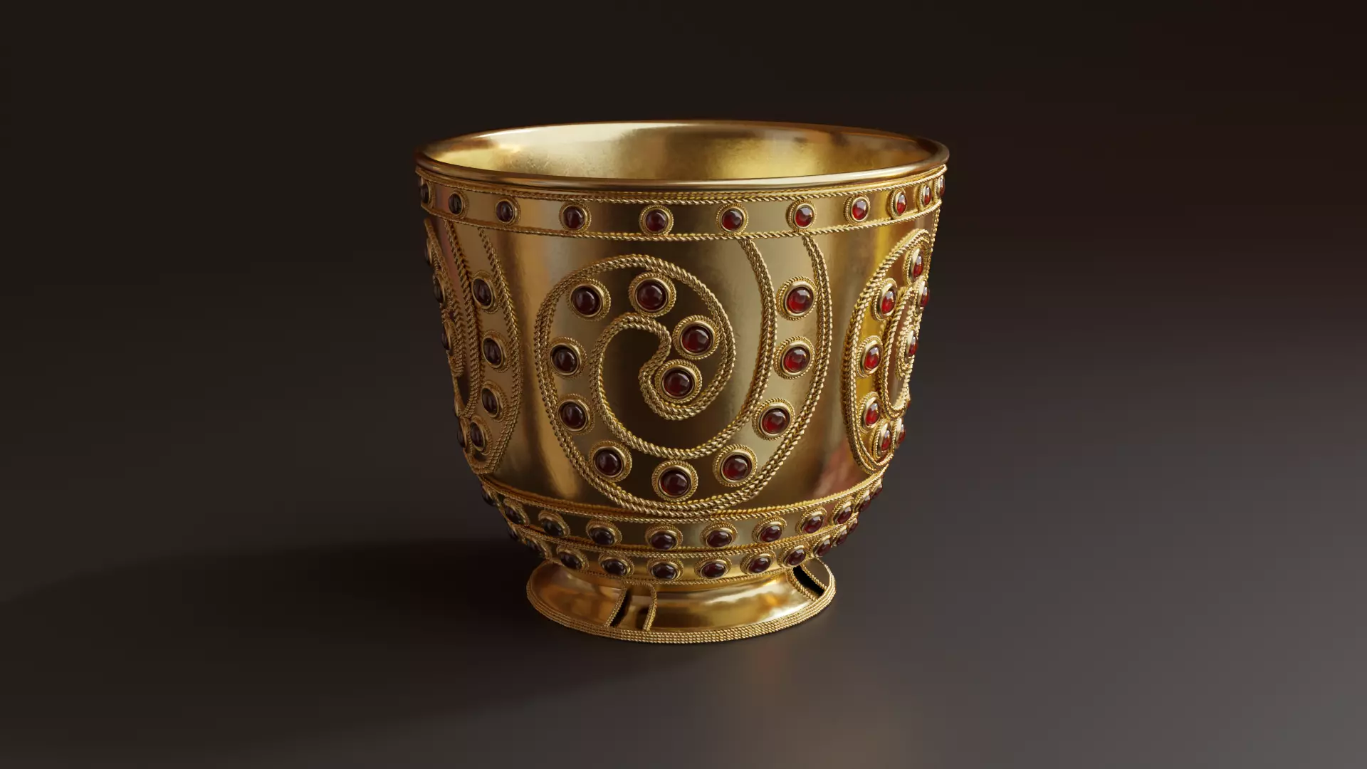 Trialeti Golden Goblet 3D Model 3D model_0