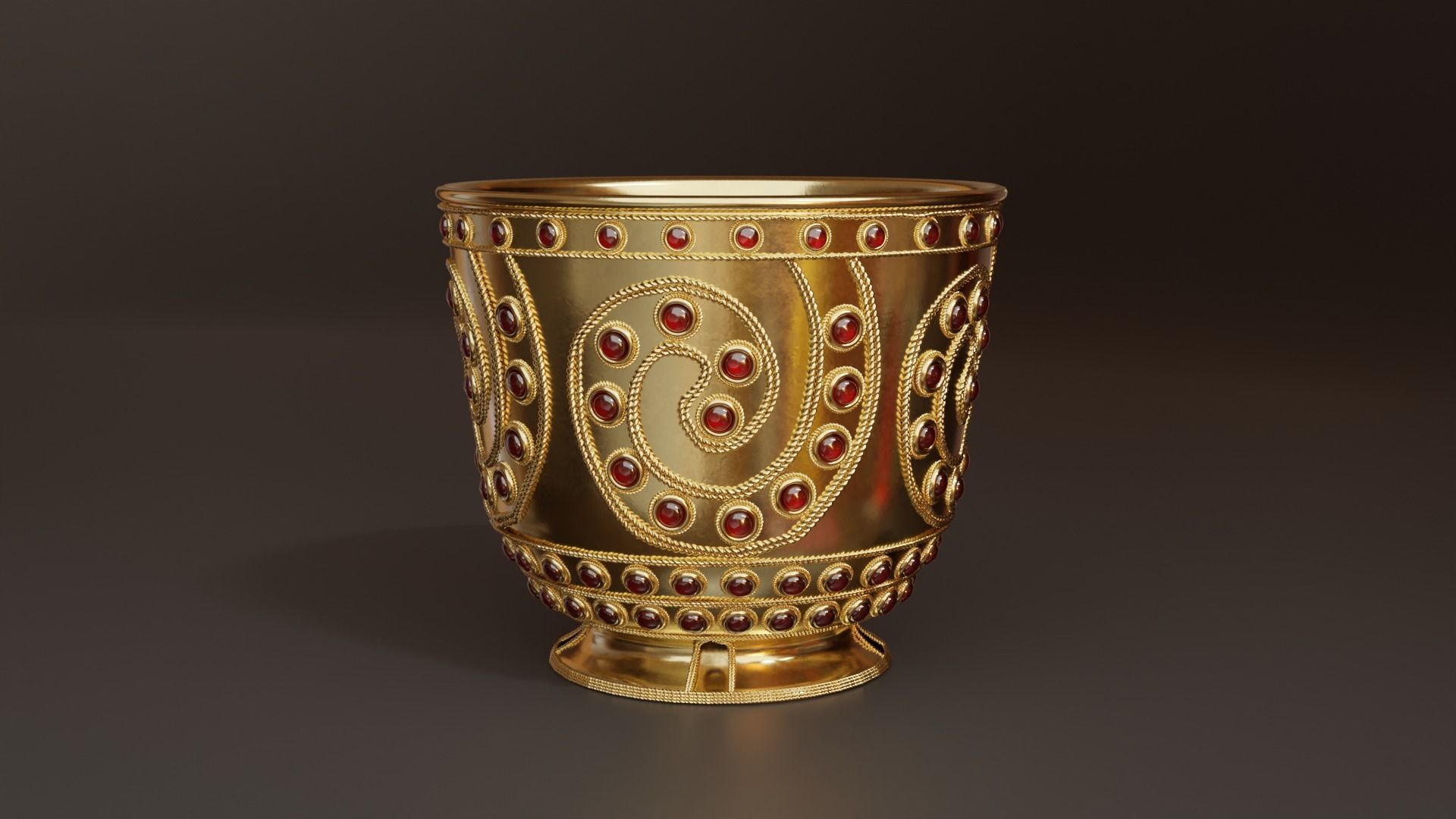 Trialeti Golden Goblet 3D Model 3D model_1