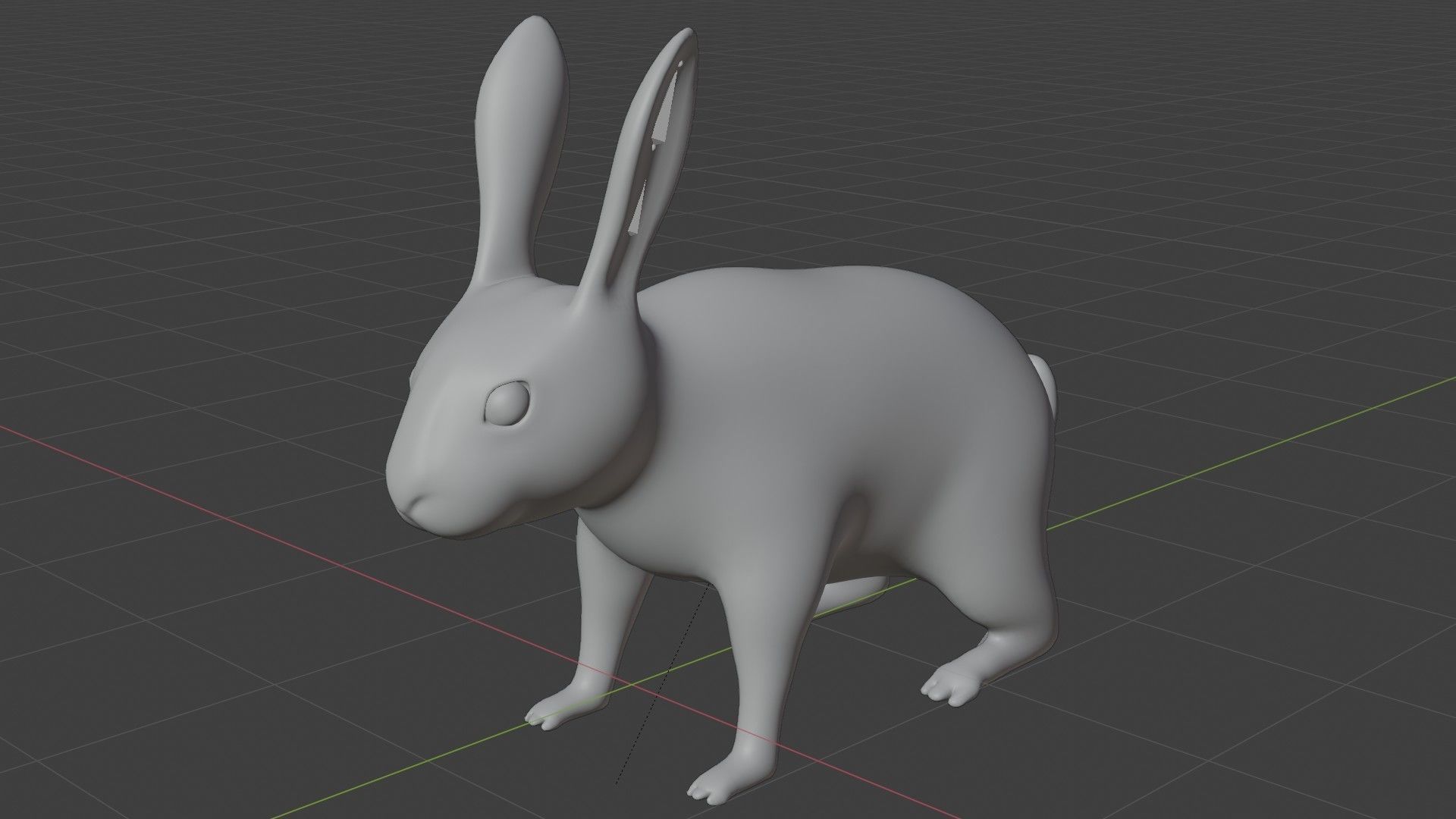 Rabbit hare bunny low poly rigged Low-poly 3D model_4