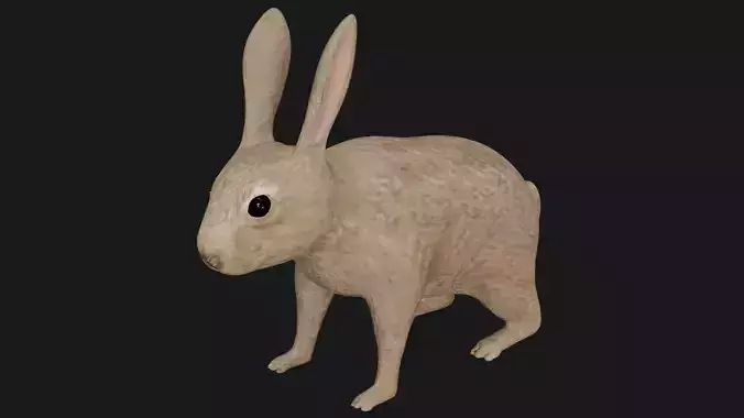 Rabbit hare bunny low poly rigged Low-poly 3D model