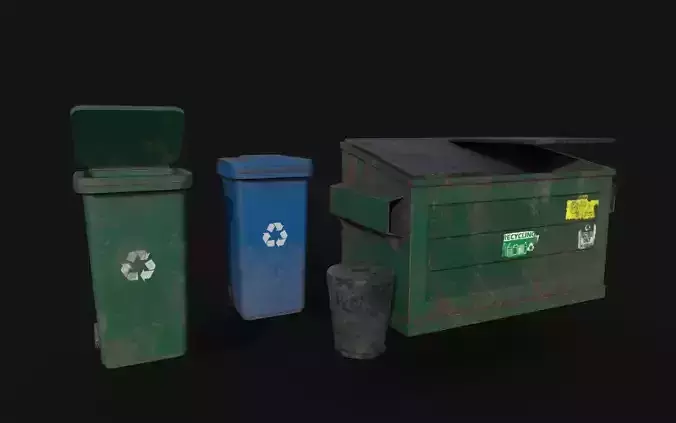 Dustbin and Dumpster Trash