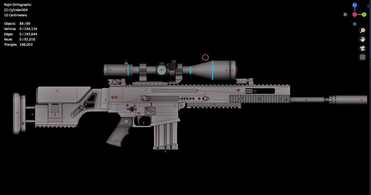 scar 20 3D model_6