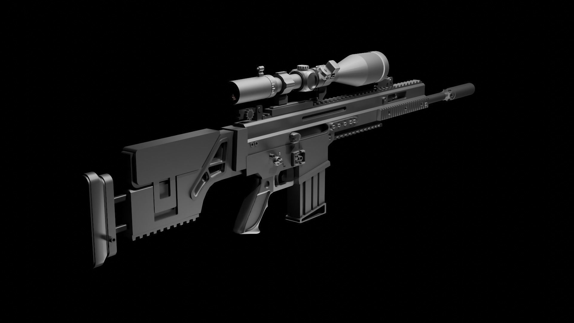 scar 20 3D model_4