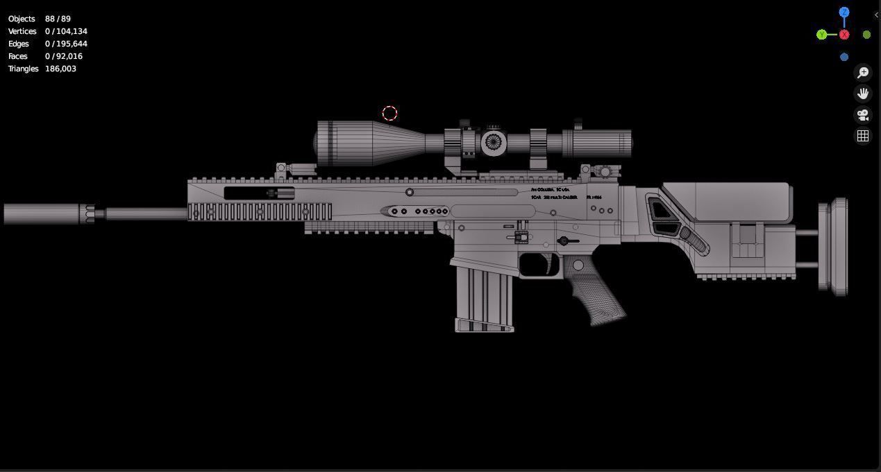 scar 20 3D model_5
