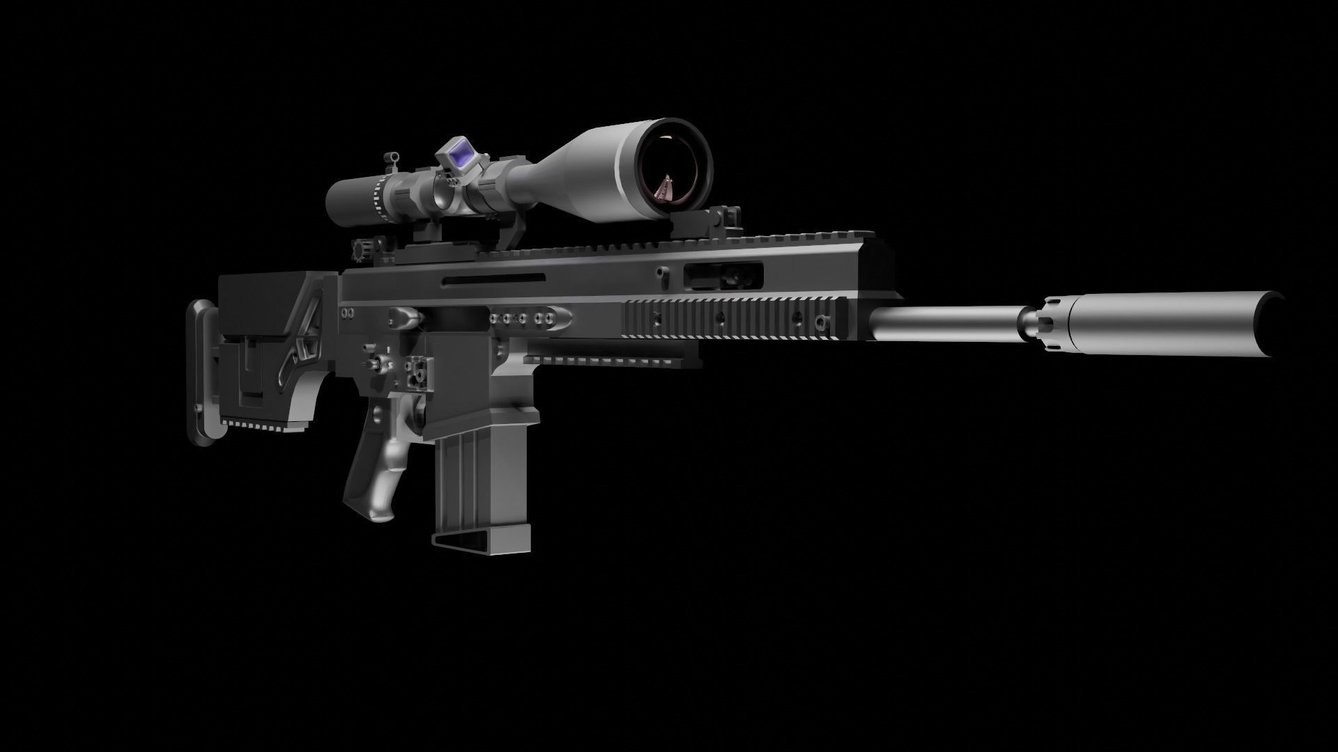 scar 20 3D model_1