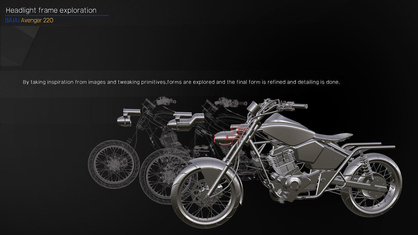 Bajaj Avenger  Motorcycle Redesigned 3d Autodesk Alias Model 3D model_4