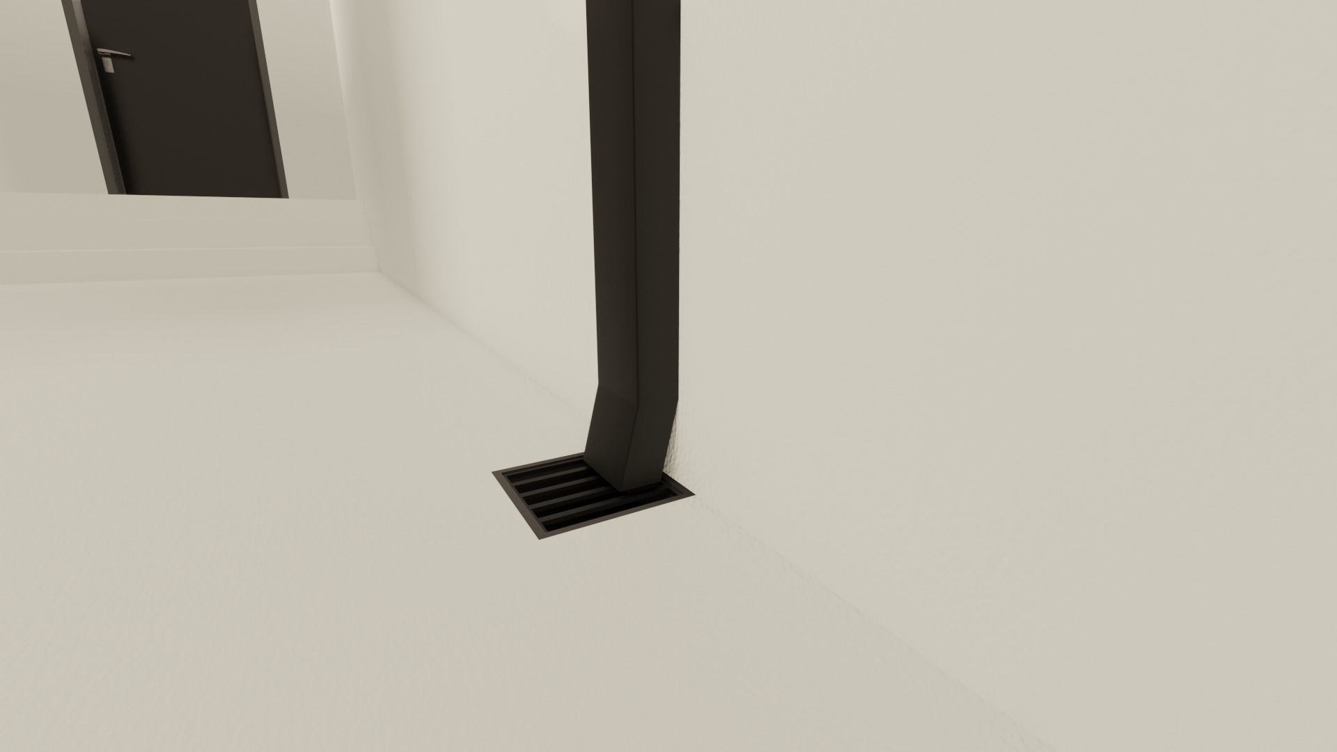 Modern House Scene - empty Low-poly 3D model_16