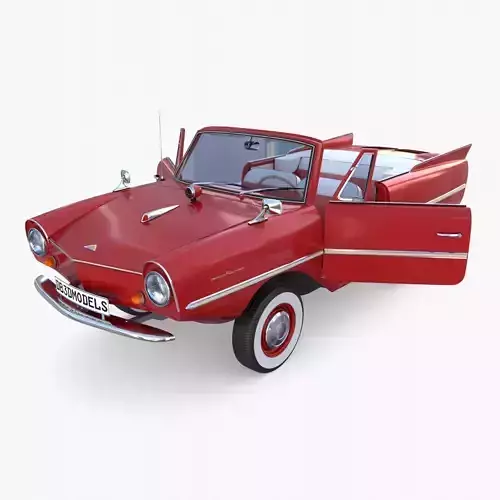 Amphicar 770 Red w Interior