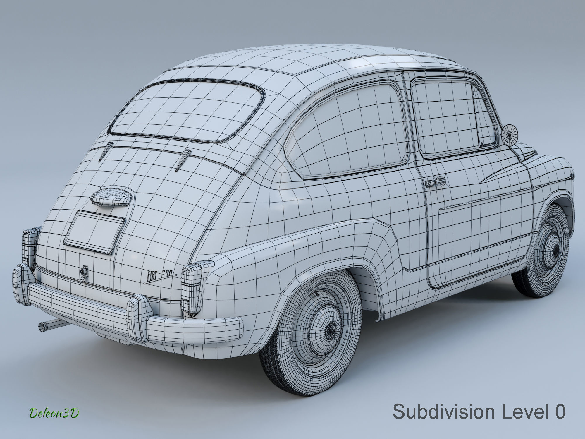 Fiat 600 3D model_15