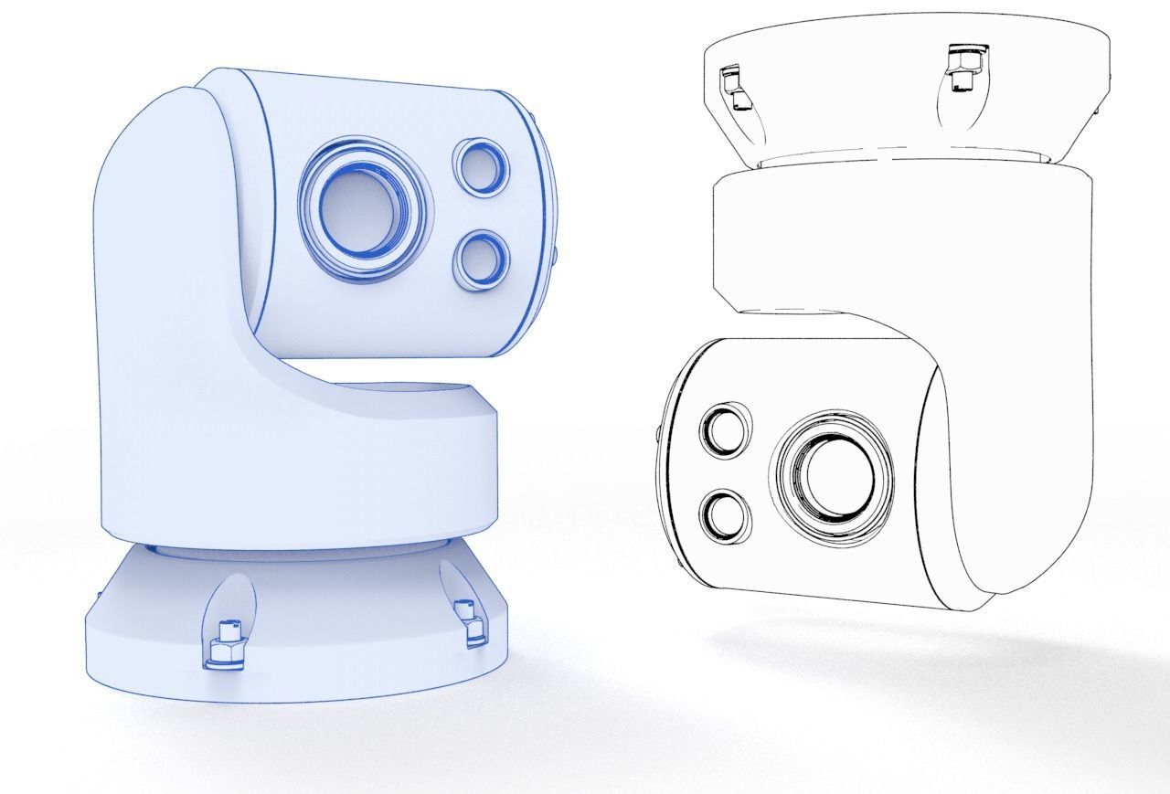 security camera  3D model_15