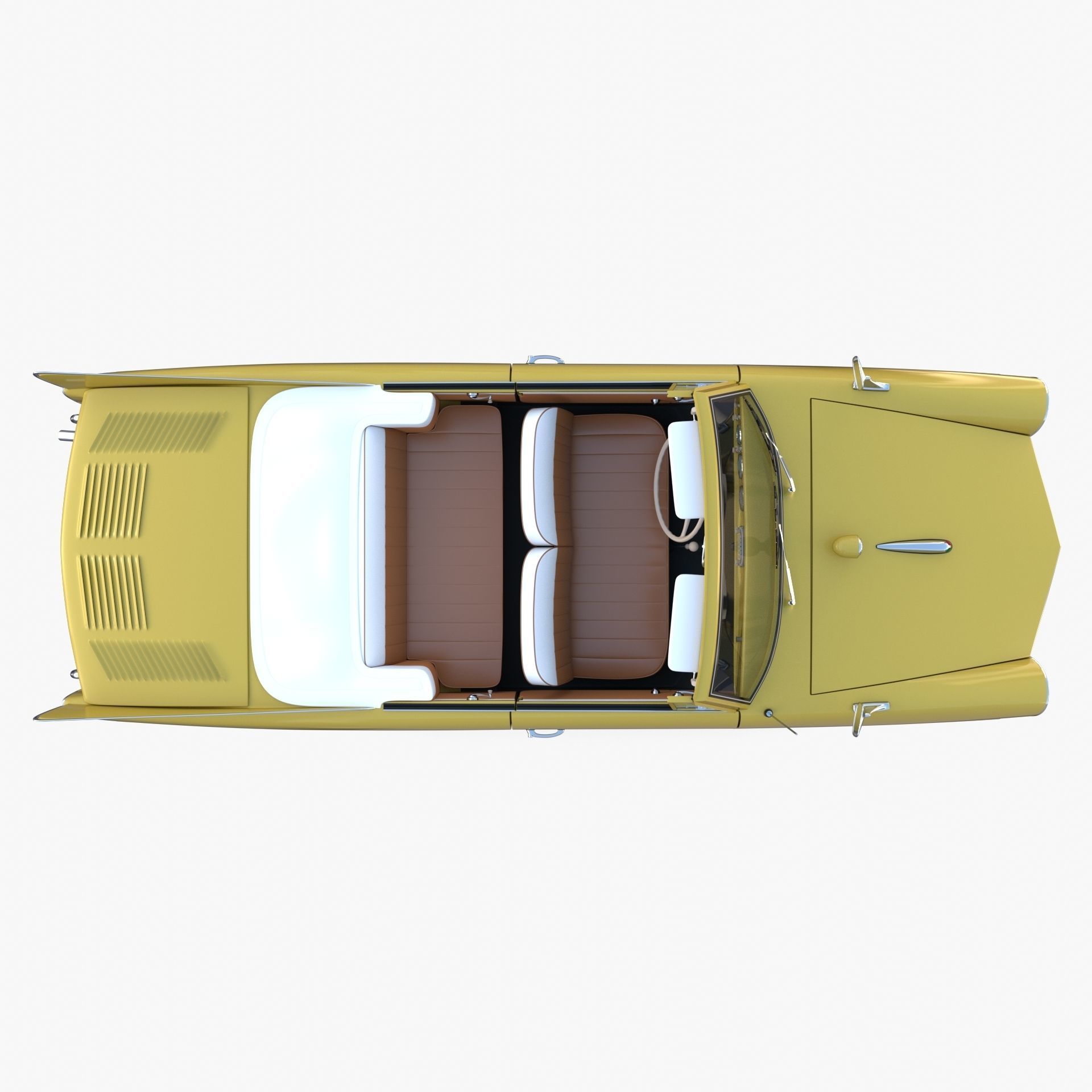 Generic 60s Amphibious Car 3D model_13