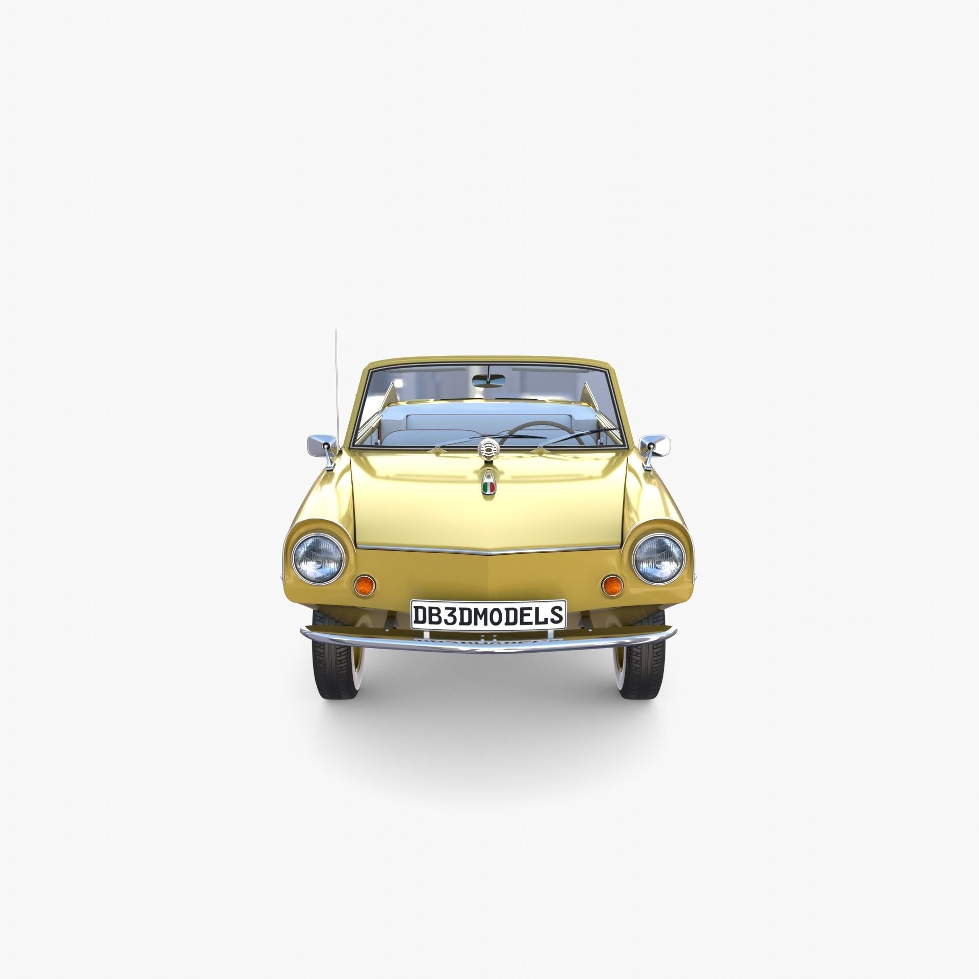 Generic 60s Amphibious Car 3D model_3