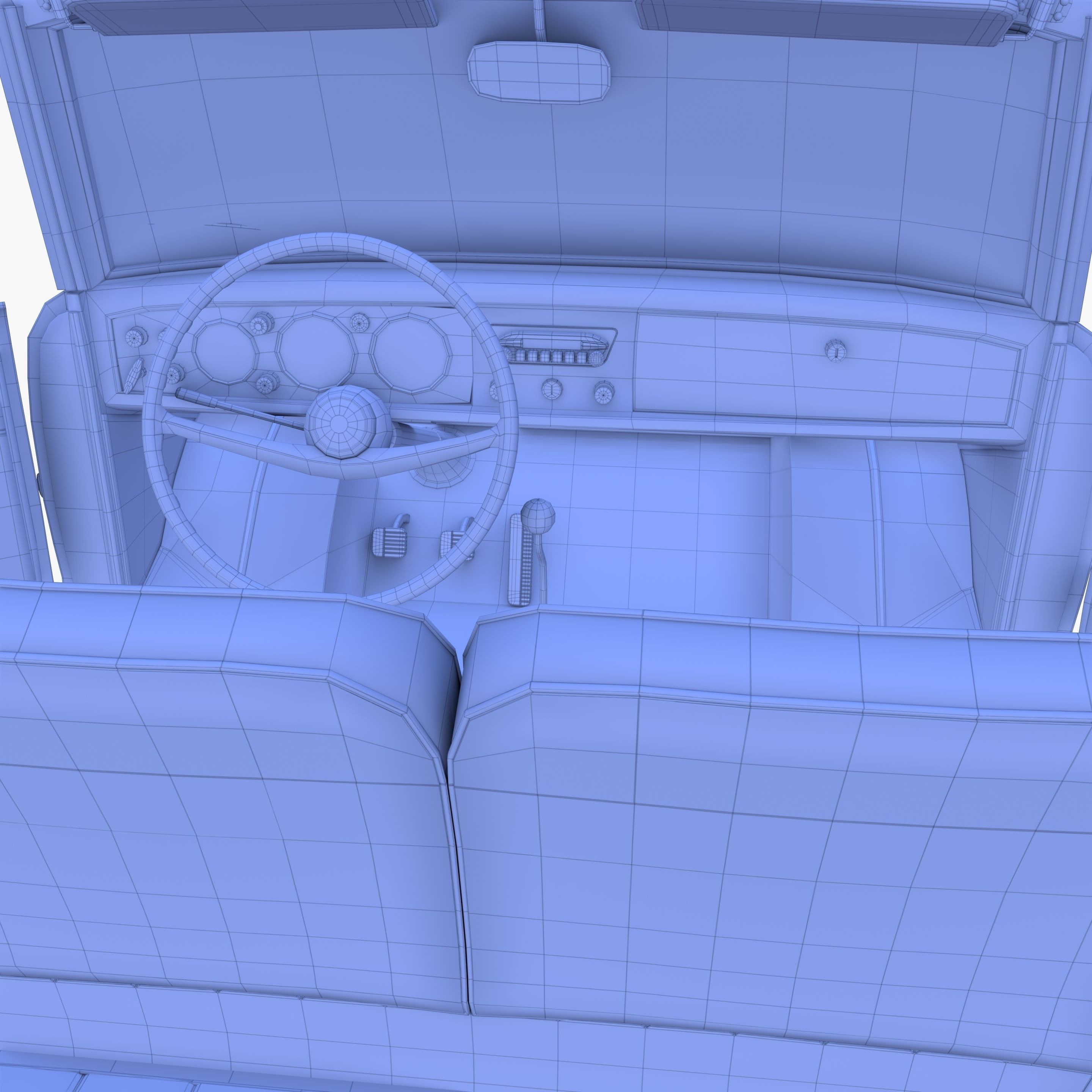 Generic 60s Amphibious Car 3D model_37