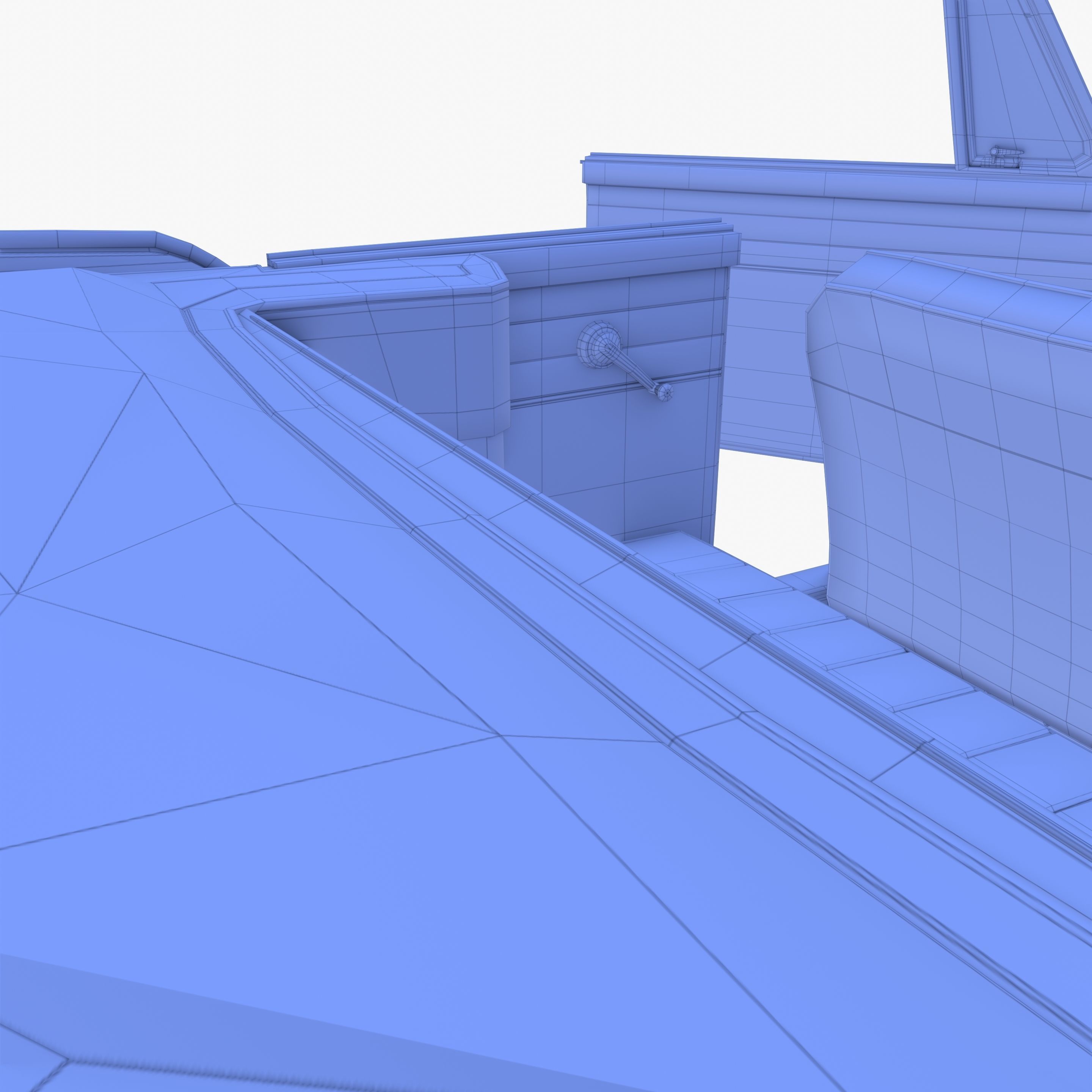 Generic 60s Amphibious Car 3D model_39