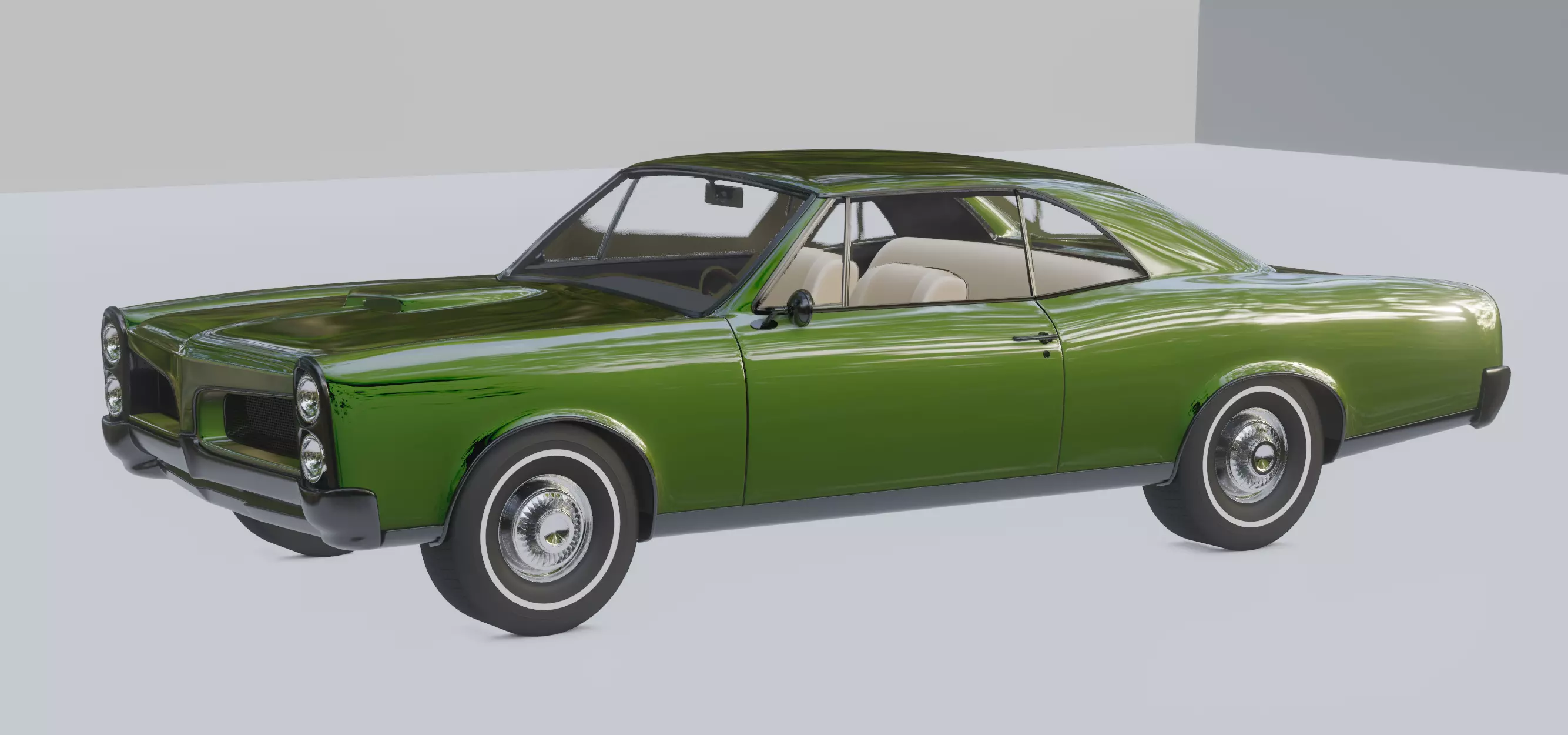 Muscle Car Late 1960s Era 3D model