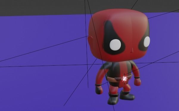 DealPool Funko Pop Free low-poly 3D model_3
