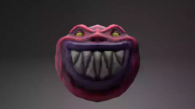 Hell Monster Low Poly Version