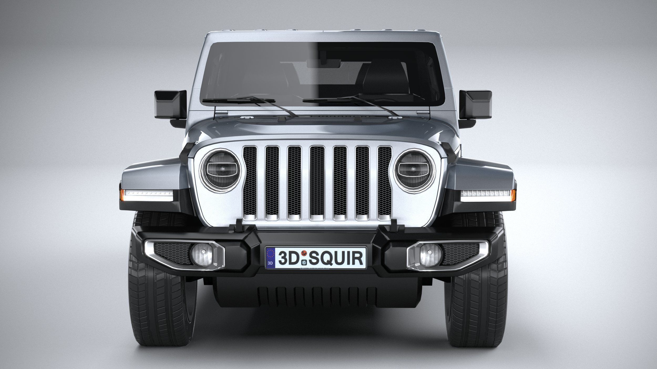 Jeep Gladiator 2020 LowPoly 3D model_13