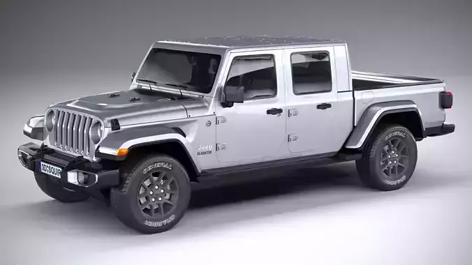 Jeep Gladiator 2020 LowPoly 3D model
