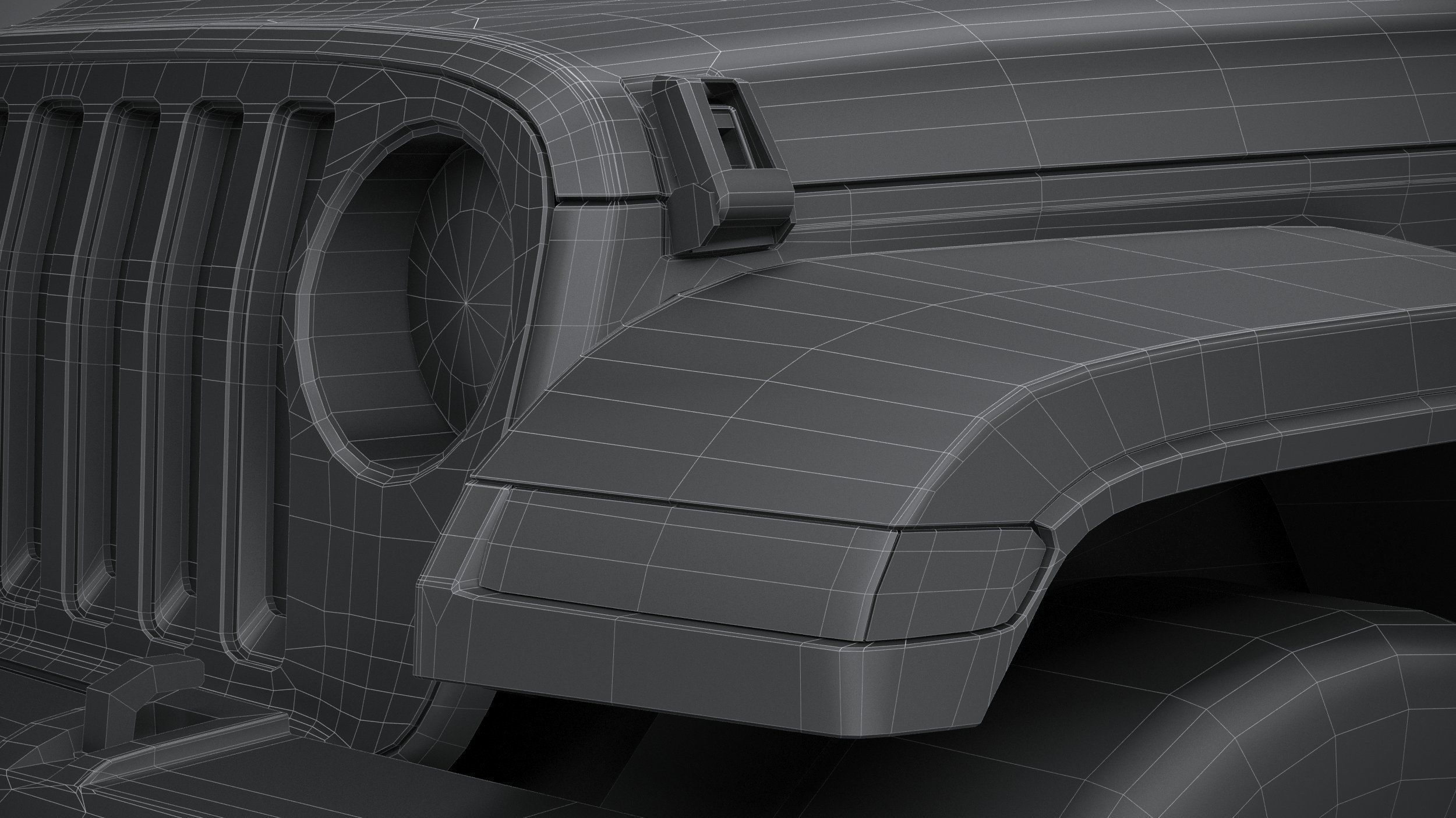 Jeep Gladiator 2020 LowPoly 3D model_33