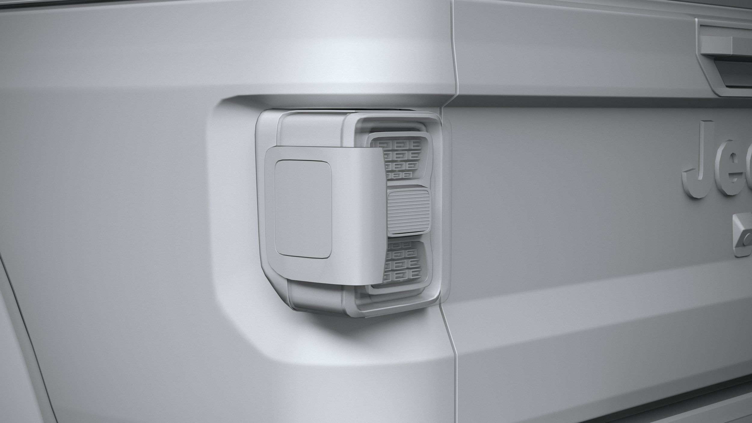 Jeep Gladiator 2020 LowPoly 3D model_24