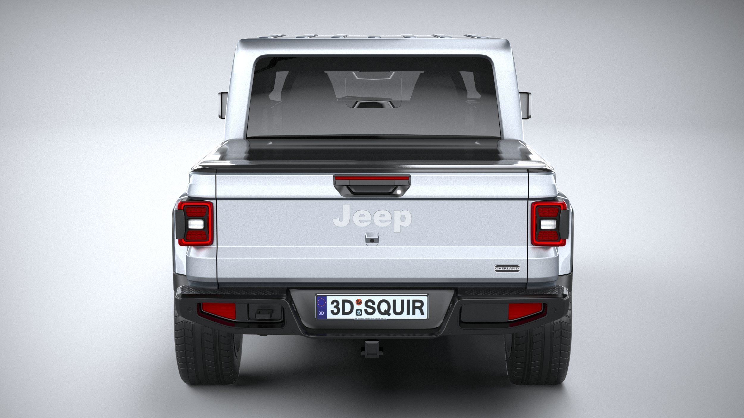 Jeep Gladiator 2020 LowPoly 3D model_4