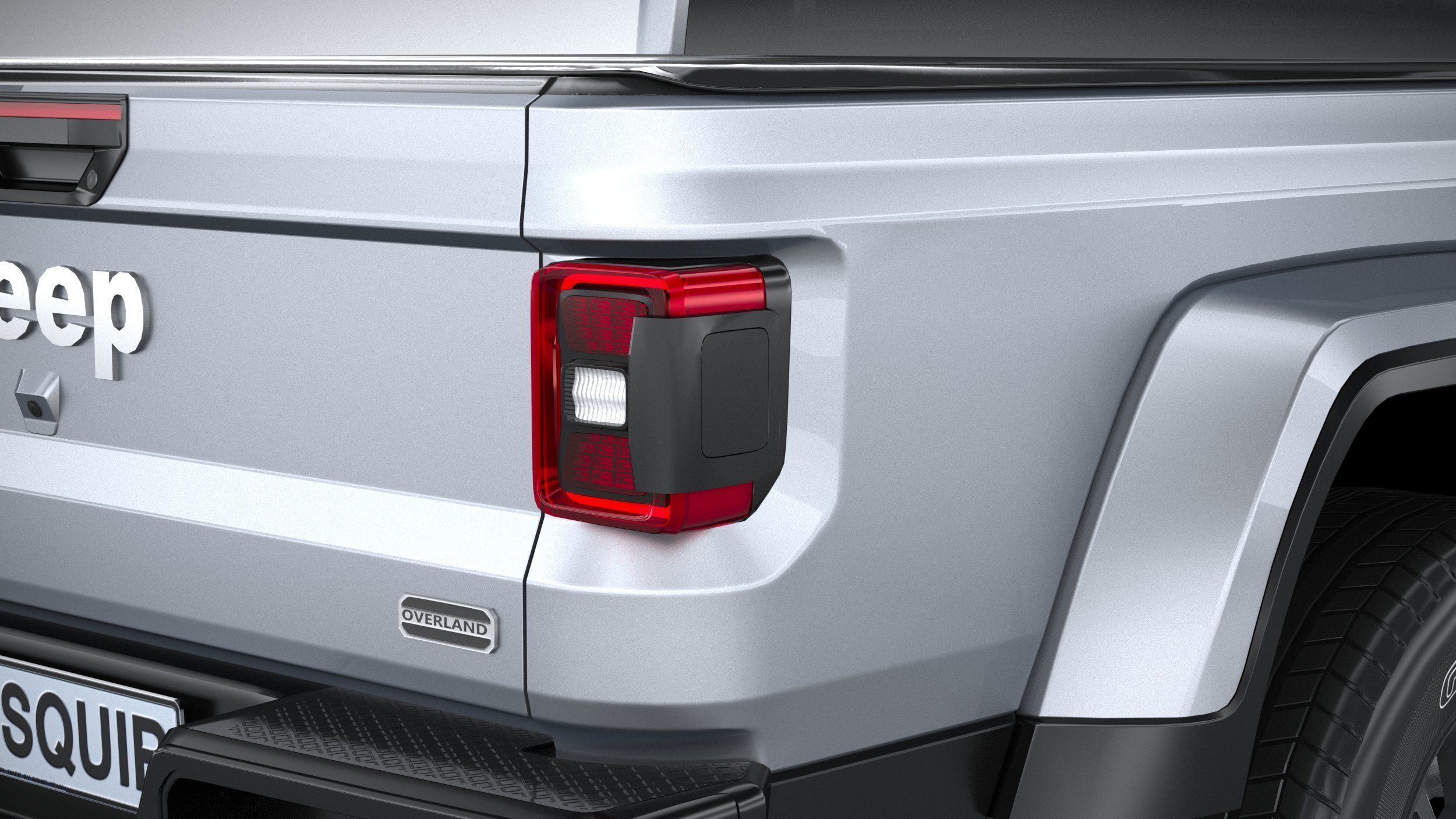 Jeep Gladiator 2020 LowPoly 3D model_18