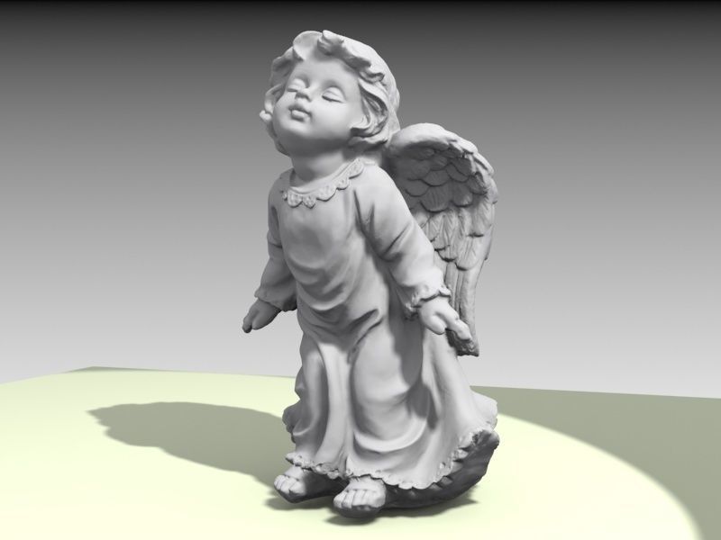 Pretty little Angel 3D print model_5