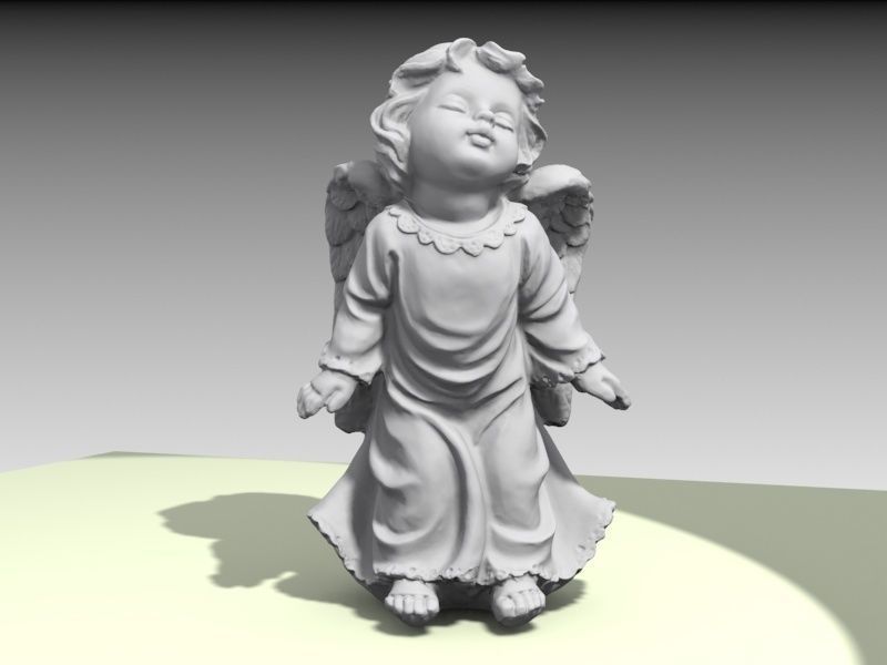 Pretty little Angel 3D print model_4